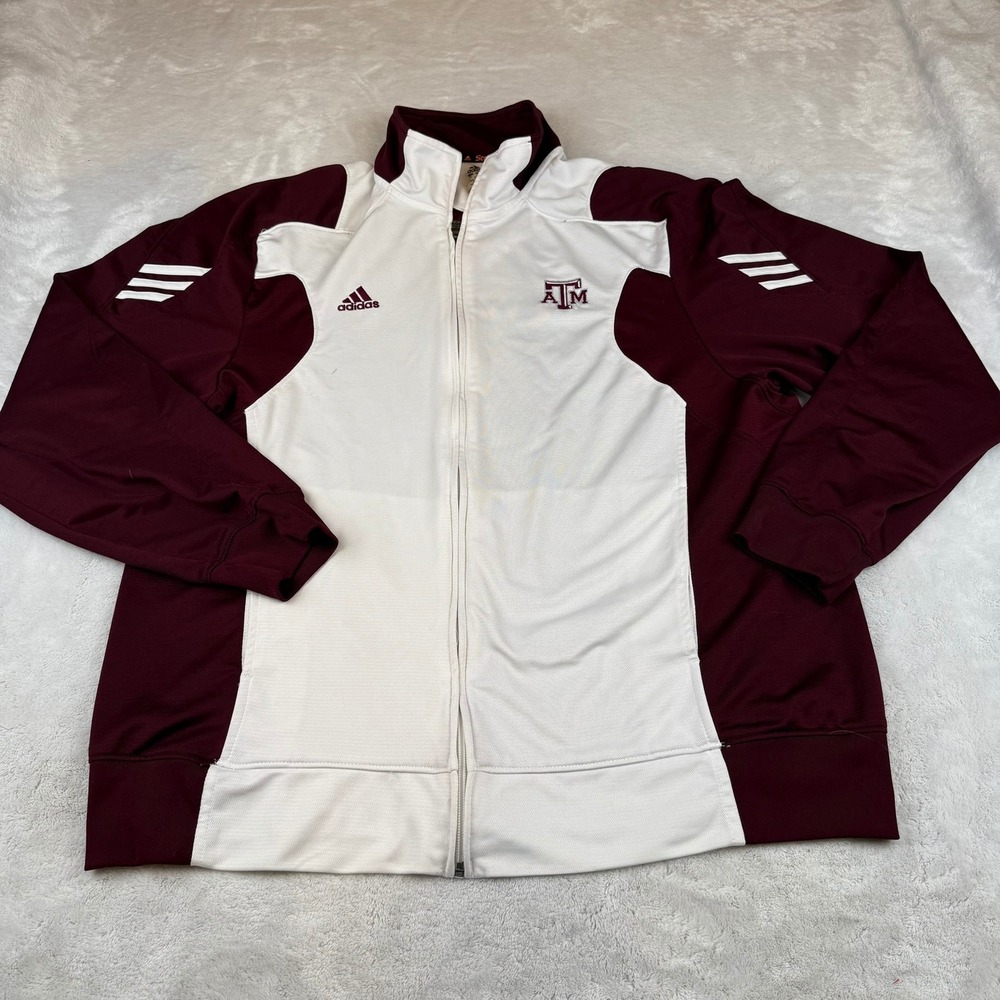 Adidas Texas A&M Aggies Climalite Full Zip Track Jacket XL